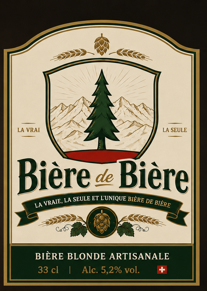 Étiquette avant détaillée